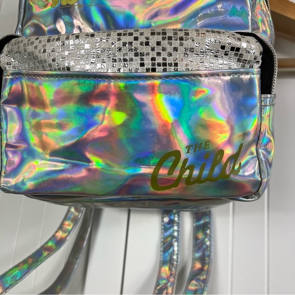 Disney's Mandalorian The Child Metallic Holographic Backpack - Picture 4 of 10
